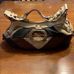 Guess multi color leather shoulder bag